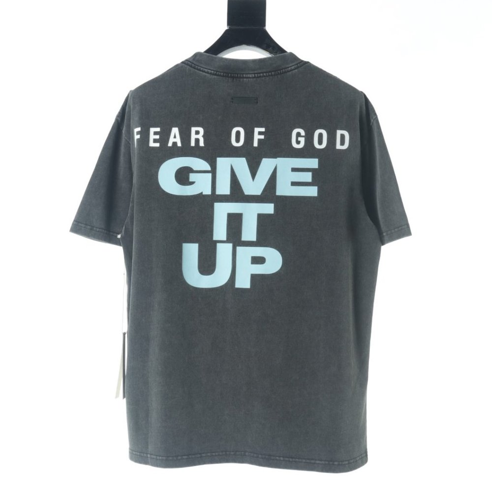 FEAR OF GOD FOG Main line wash to do old letter short sleeve T-shirt